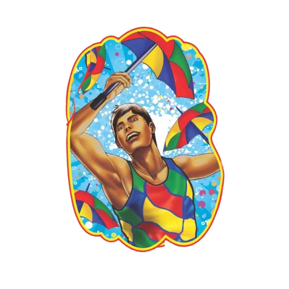 Foto 3 de Kit 2 unid. painel parede decoração carnaval frevo grande