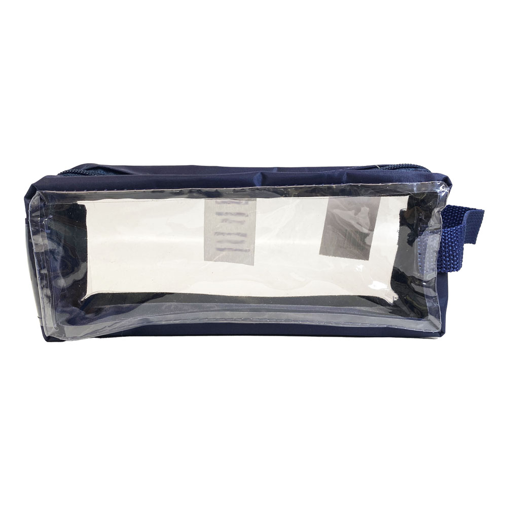 Foto 2 de Necessaire higiênico transparente azul marinho snaker