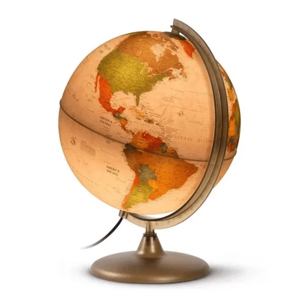 Foto 3 de Globo terrestre geográfico luminoso led mapa colombo 30cm