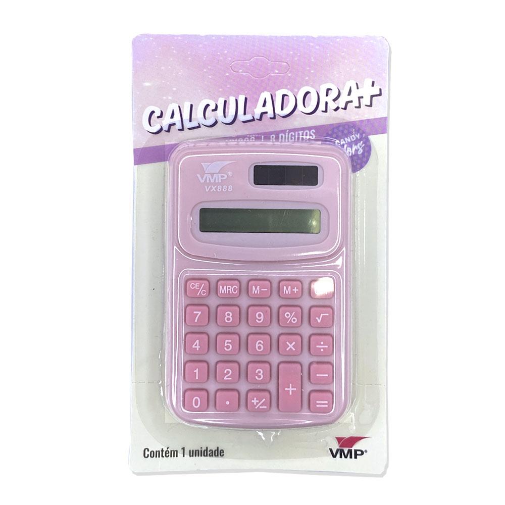 Foto 2 de Calculadora mini 8 dígitos vx88 candy colors rosa vmp
