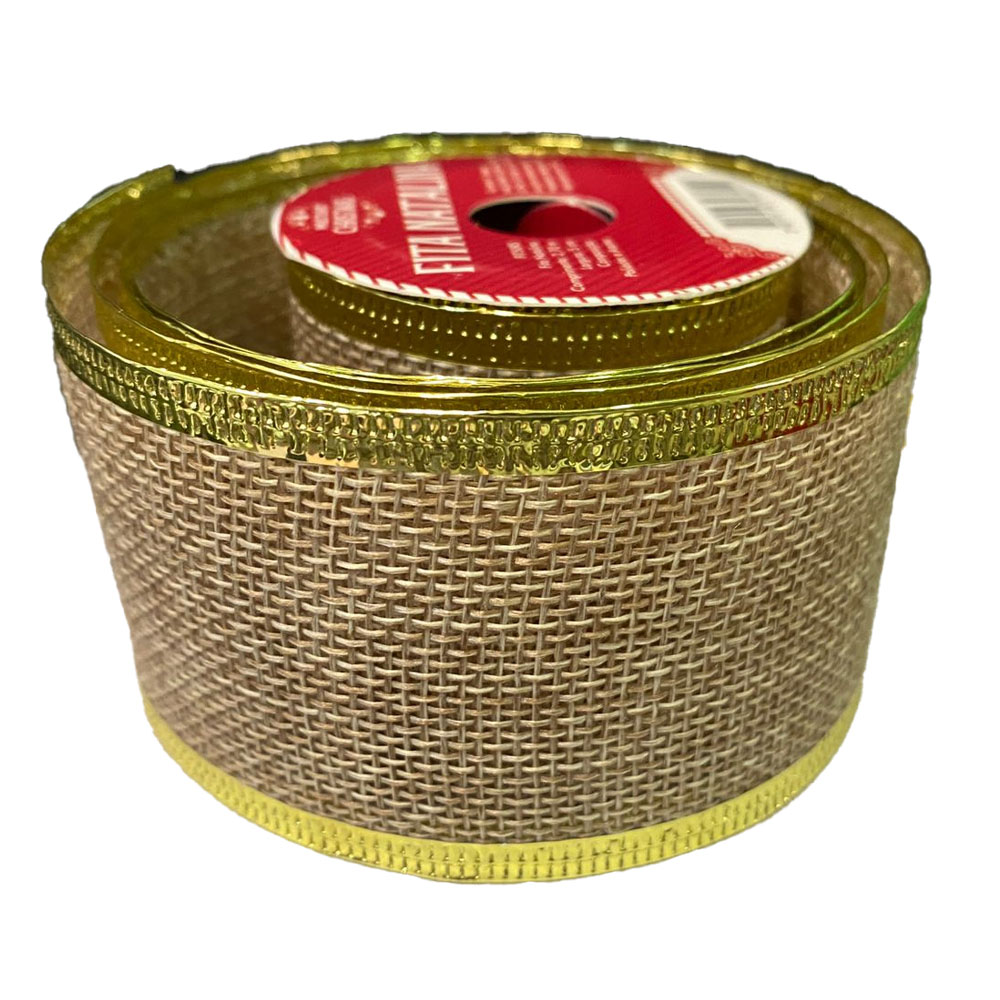 Foto 3 de Fita aramada 5x270cm rústica cor sortida 1 unidade multiart