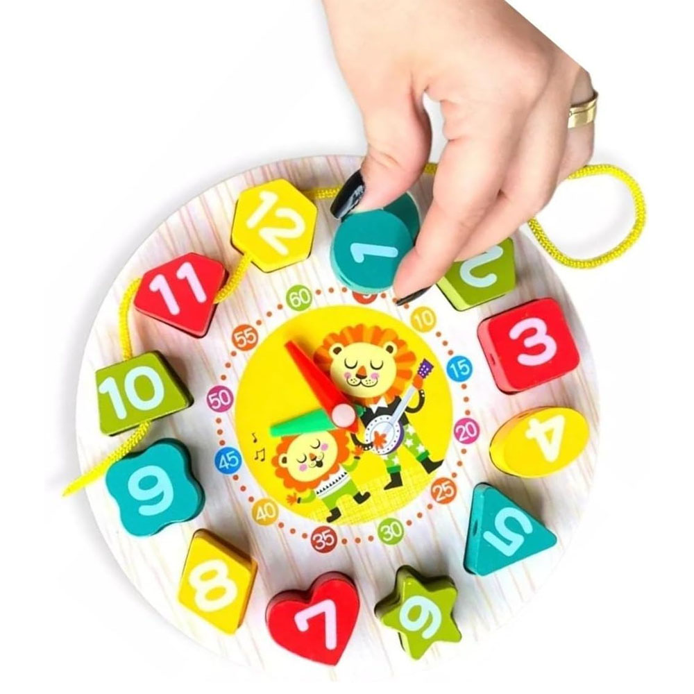 Foto 2 de Brinquedo relógio divertido encaixe com 12 peças toy mix