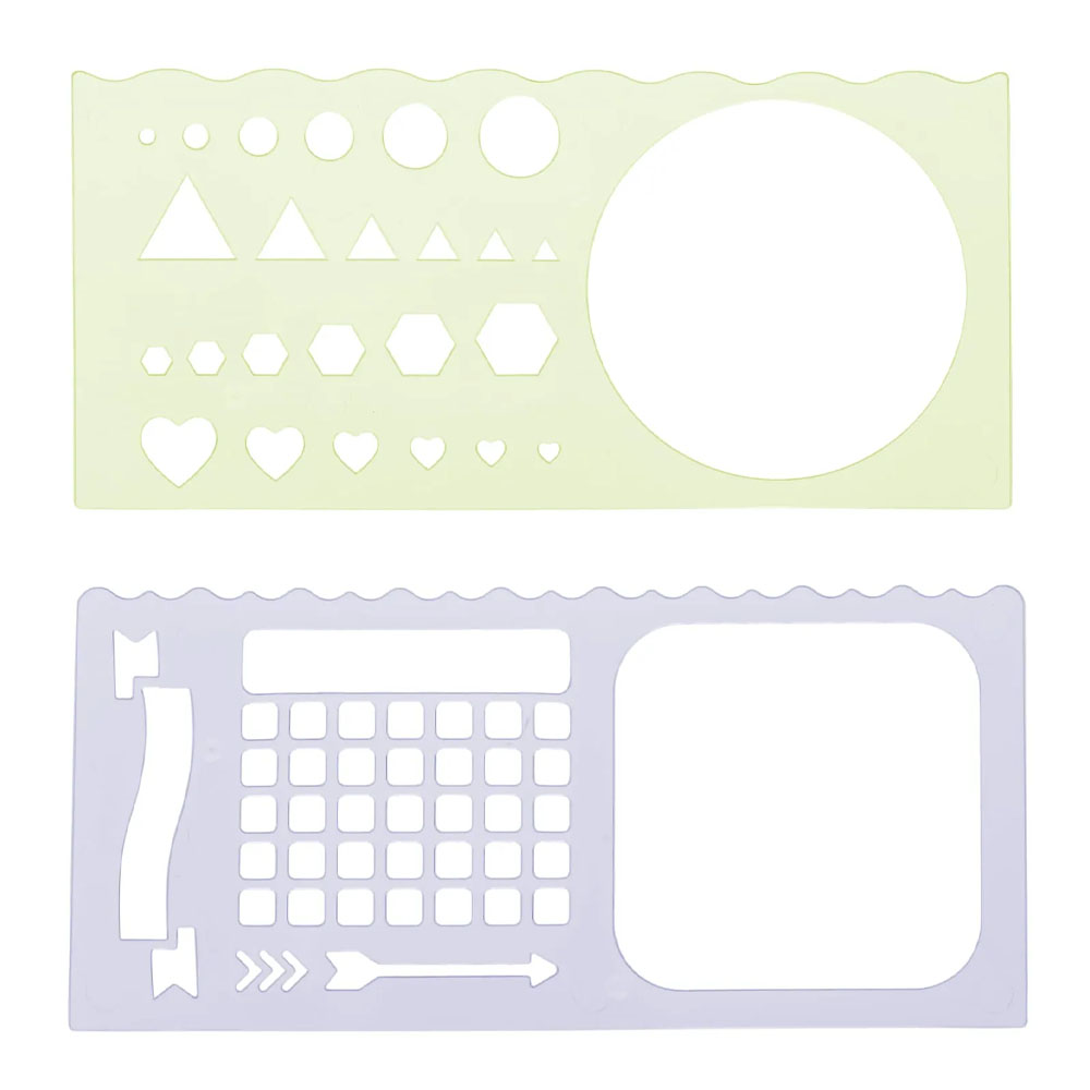 Foto 3 de Kit régua stencil lilac field by sof com 4 unidades molin