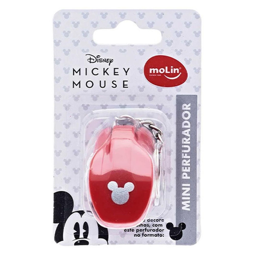 Foto 2 de Mini perfurador love com chaveiro mickey vermelho molin