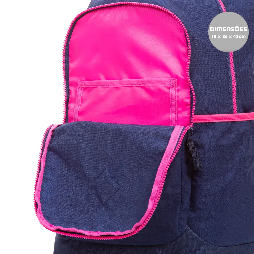 Foto 4 de Mochila costas magic crinkle antifurto azul neon sestini