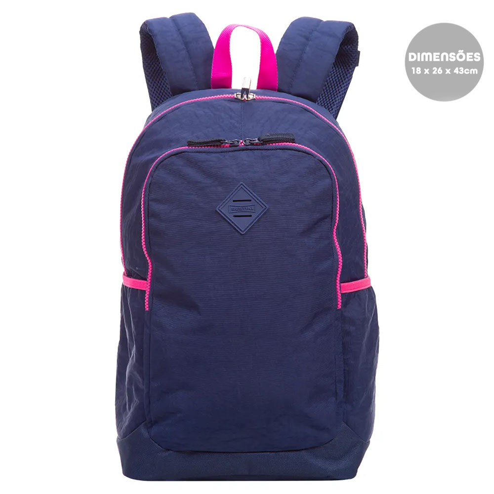 Foto 6 de Mochila costas magic crinkle antifurto azul neon sestini