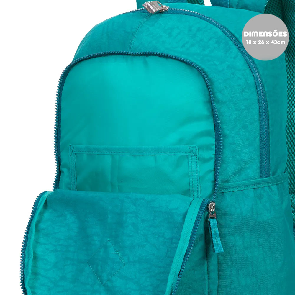 Foto 4 de Mochila costas magic crinkle antifurto verde jade sestini