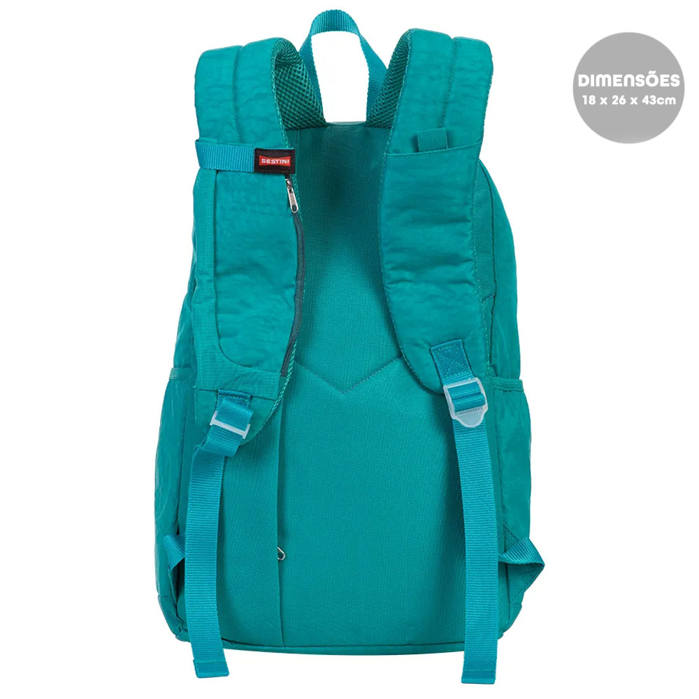 Foto 6 de Mochila costas magic crinkle antifurto verde jade sestini