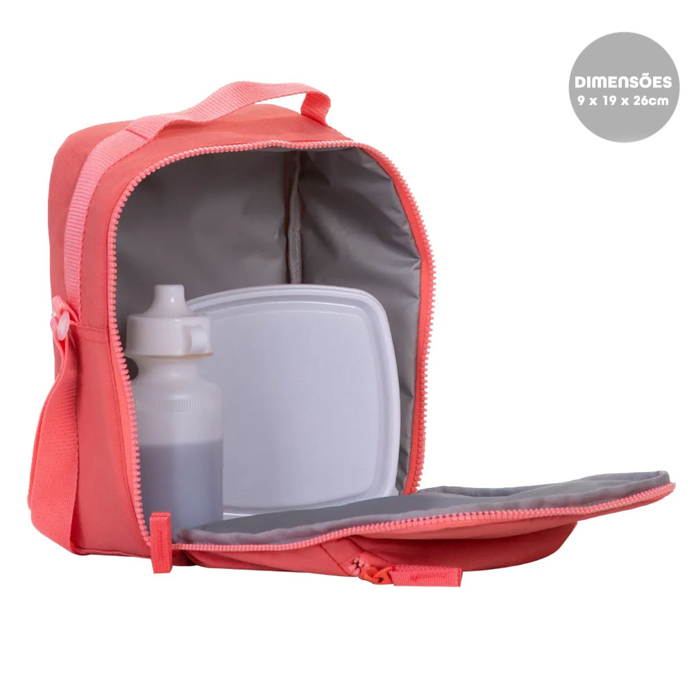 Foto 3 de Lancheira térmica pocket lunch crinkle apricot sestini