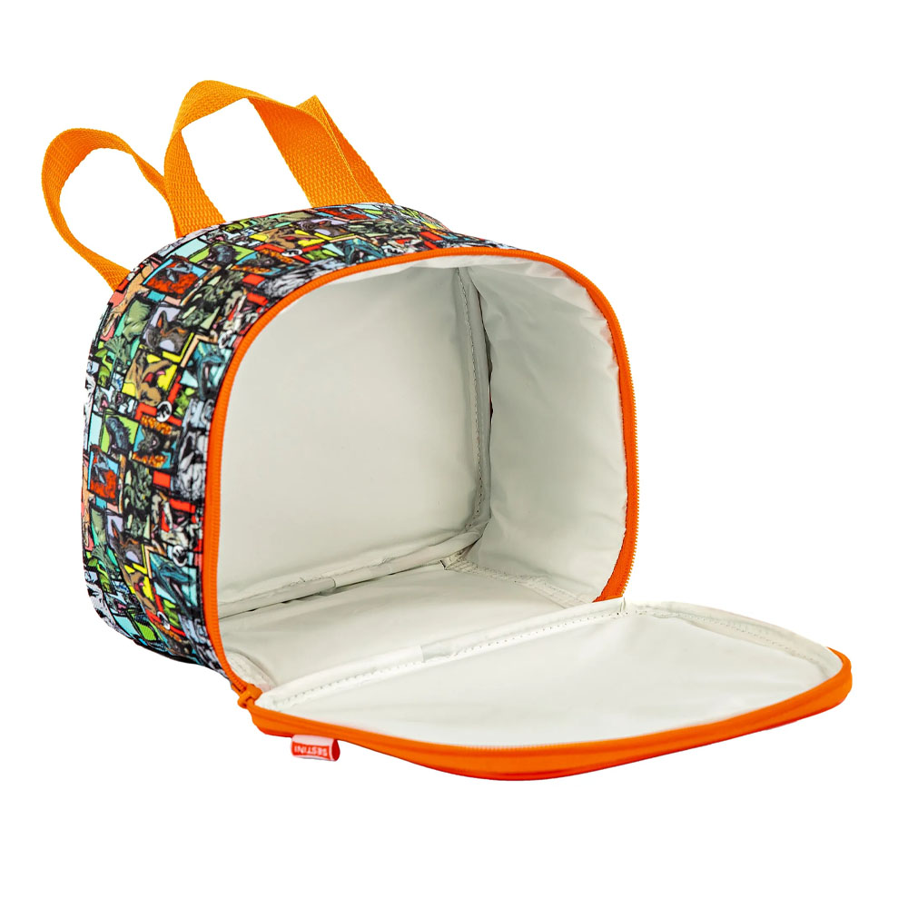 Foto 3 de Lancheira térmica jurassic world dinossauros laranja sestini