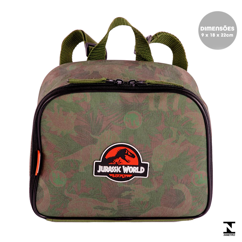 Foto 2 de Lancheira jurassic world plus rivals verde sestini