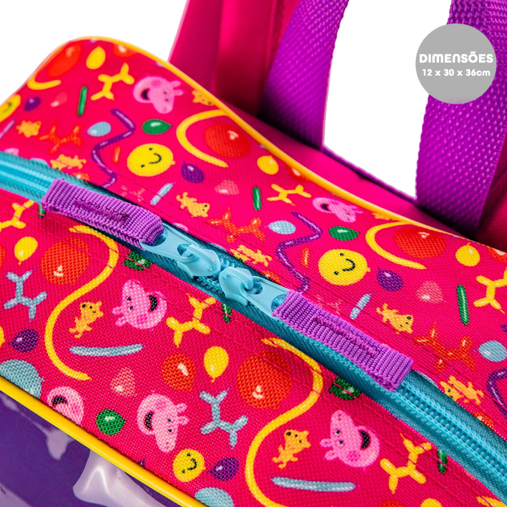 Foto 4 de Mochila costas grande infantil creche peppa pig sestini