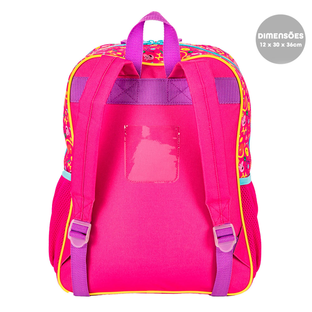 Foto 5 de Mochila costas grande infantil creche peppa pig sestini