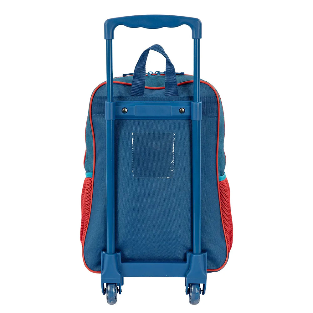 Foto 3 de Mochila carrinho rodinhas psg degradê vermelho/azul sestini