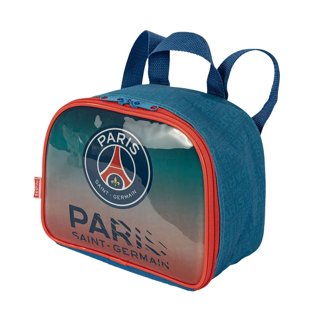 Foto 2 de Lancheira térmica escclar psg degradê vermelho/azul sestini