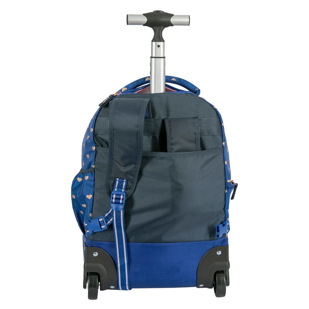 Foto 3 de Mochila rodinhas c/ alça capricho wishes azul sestini