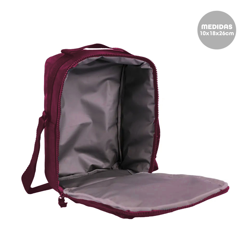 Foto 3 de Lancheira térmica pocket lunch crinkle vinho sestini