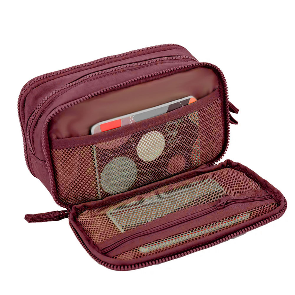 Foto 3 de Estojo 3 divisórias especial crinkle vinho sestini