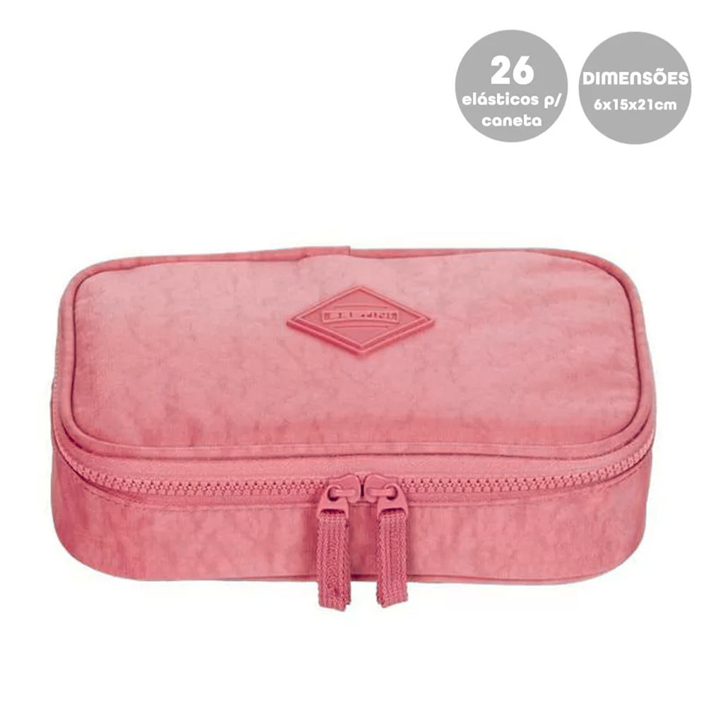 Foto 3 de Estojo baú escolar especial crinkle apricot sestini