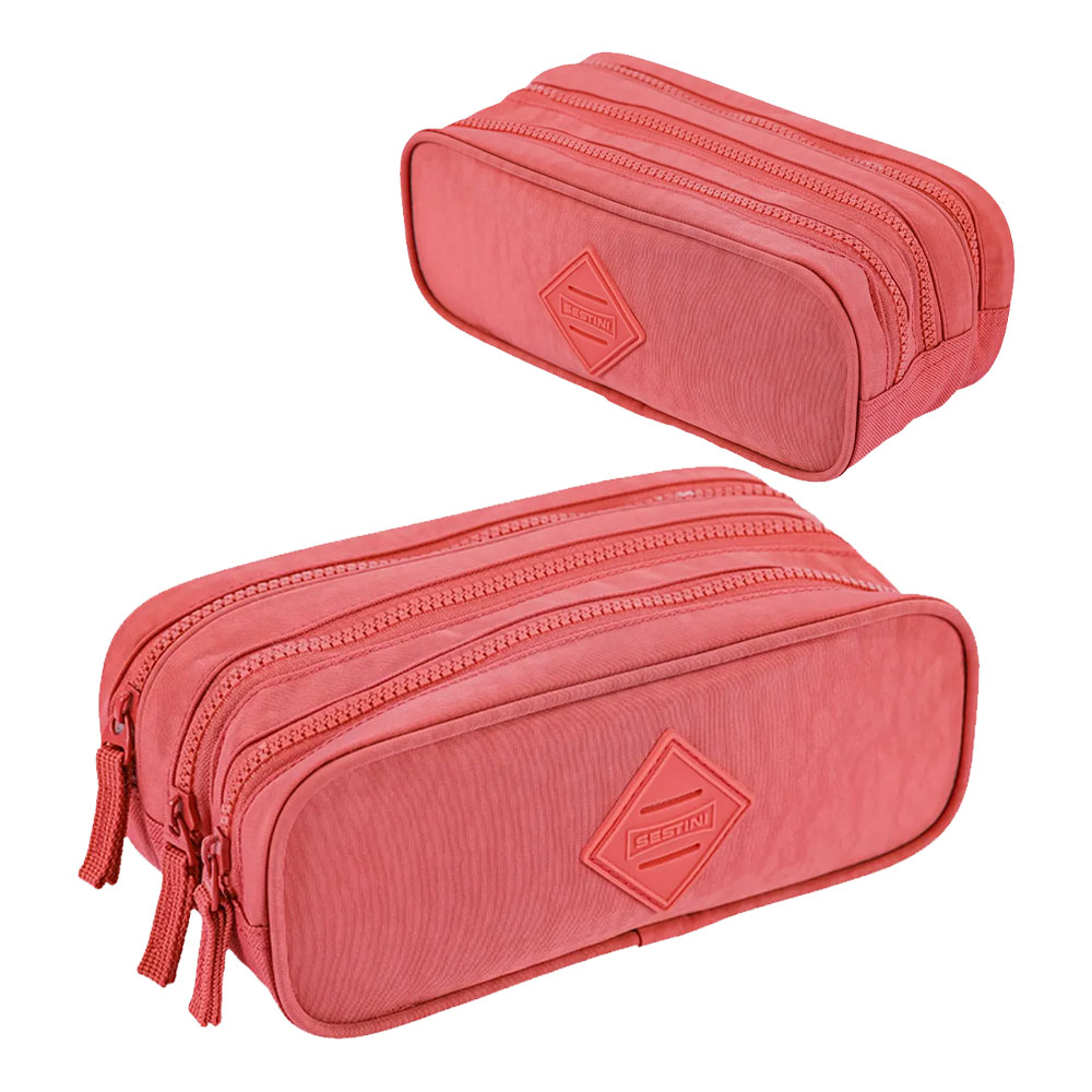 Foto 2 de Estojo 3 divisórias crinkle apricot sestini