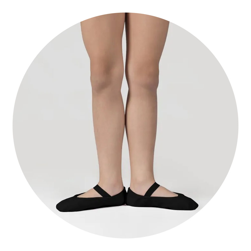 Foto 3 de Sapatilha de lona sola dividida preto n28 evidence