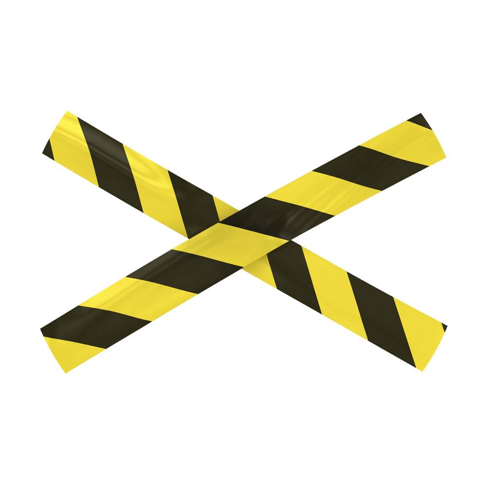 Foto 2 de Fita zebrada para demarcação de área 70mmx200m