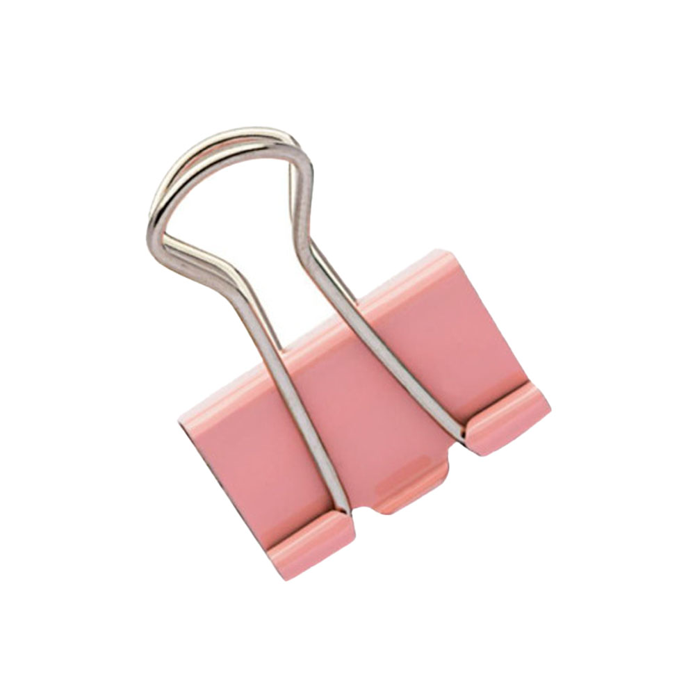 Foto 2 de Prendedor de papel binder clips 19mm 8 unidades candy rosa