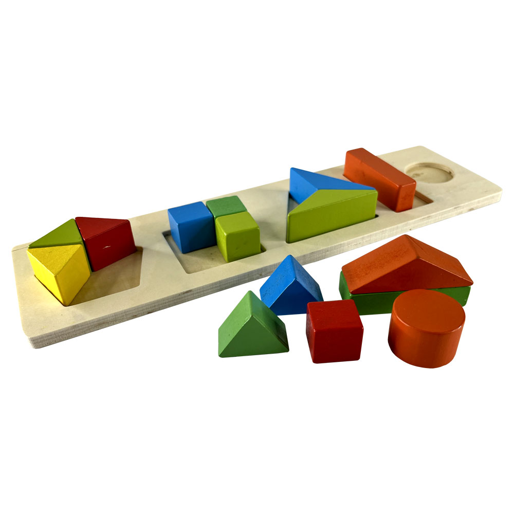 Foto 2 de Encaixe divertido formas e frações simples 5 colunas toymix