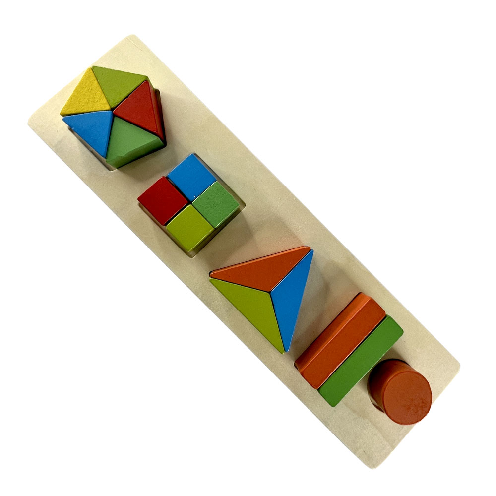 Foto 3 de Encaixe divertido formas e frações simples 5 colunas toymix