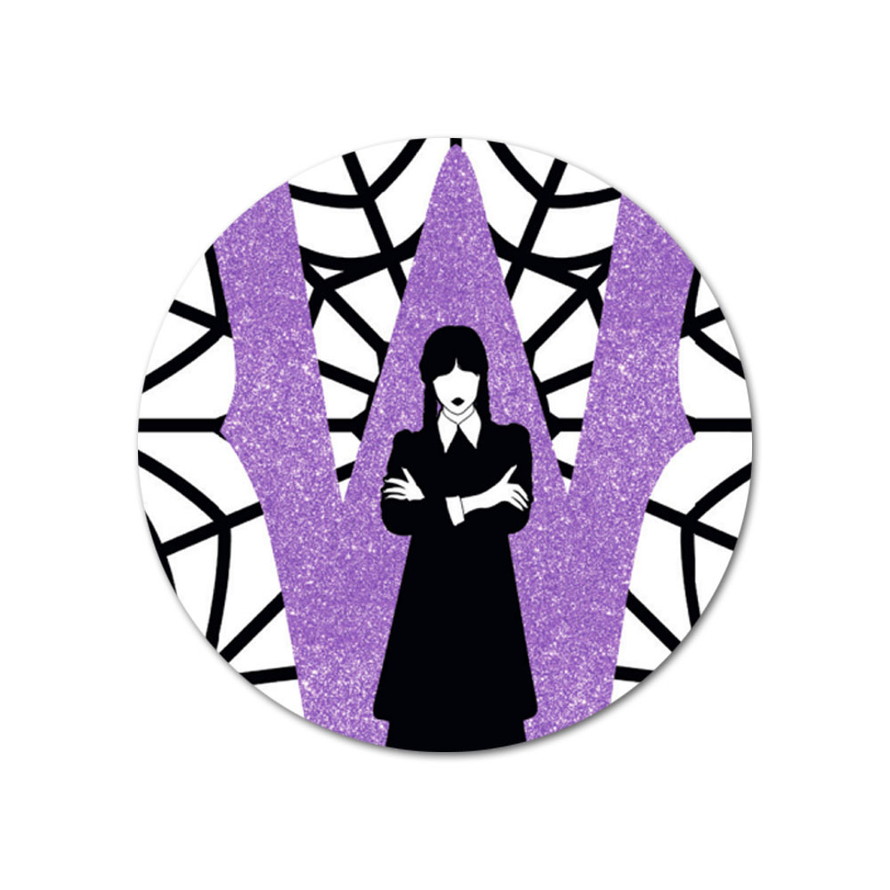 Foto 2 de Aro decorativo wandinha addams wednesday 37x37cm