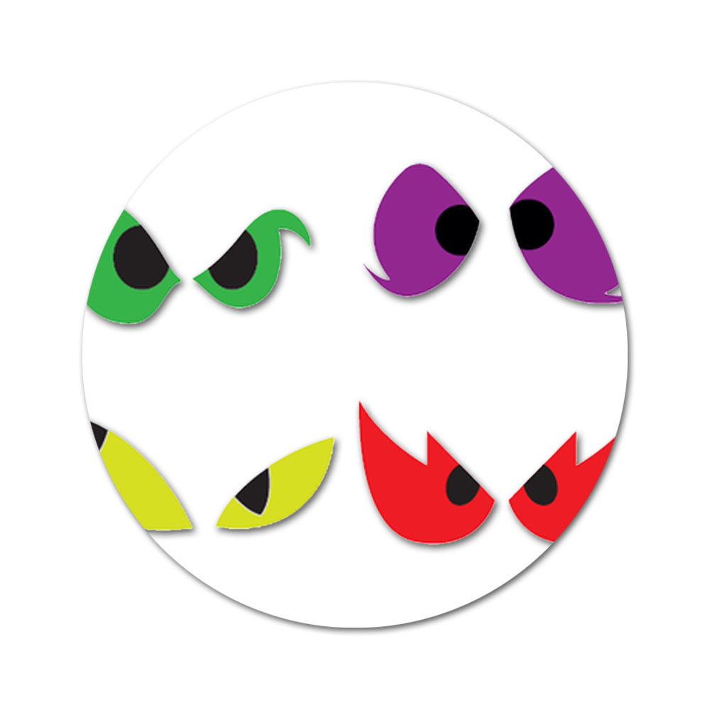 Foto 2 de Decoração porta olhos de monstros coloridos festa halloween