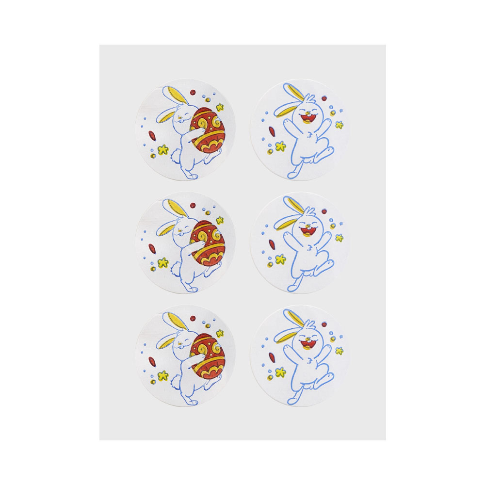 Foto 3 de Ovinho natural transparente com adesivos c/ 6un toy master