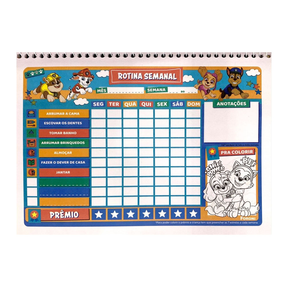 Foto 3 de Agenda 2025 permanente esp patrulha canina listras foroni