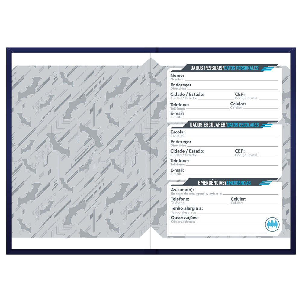 Foto 2 de Agenda permanente cost 96fls batman preto foroni