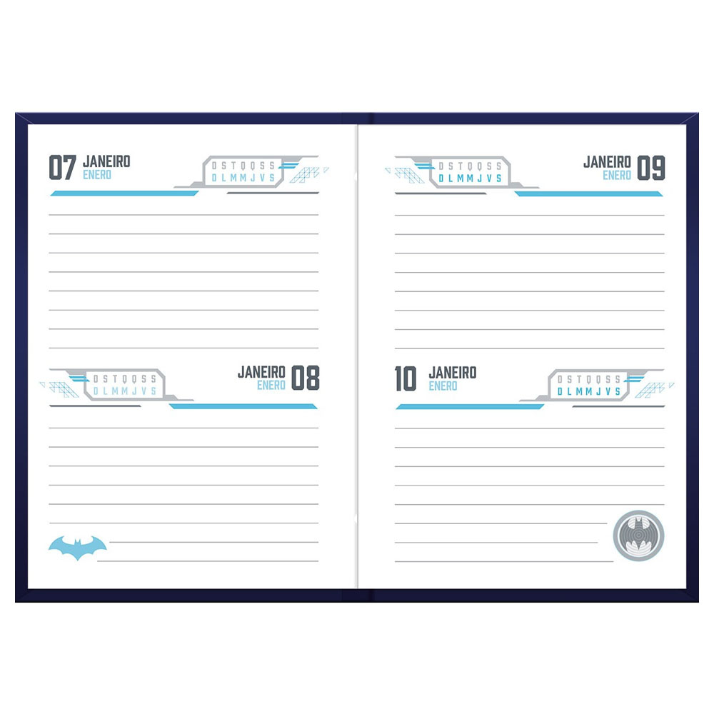 Foto 3 de Agenda permanente cost 96fls batman preto foroni