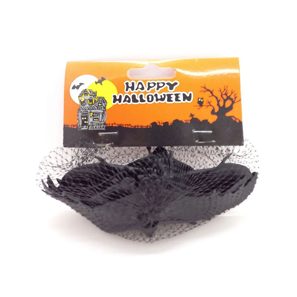 Foto 3 de Kit mini morcego de borracha 13x5cm c/ 6 unidades halloween