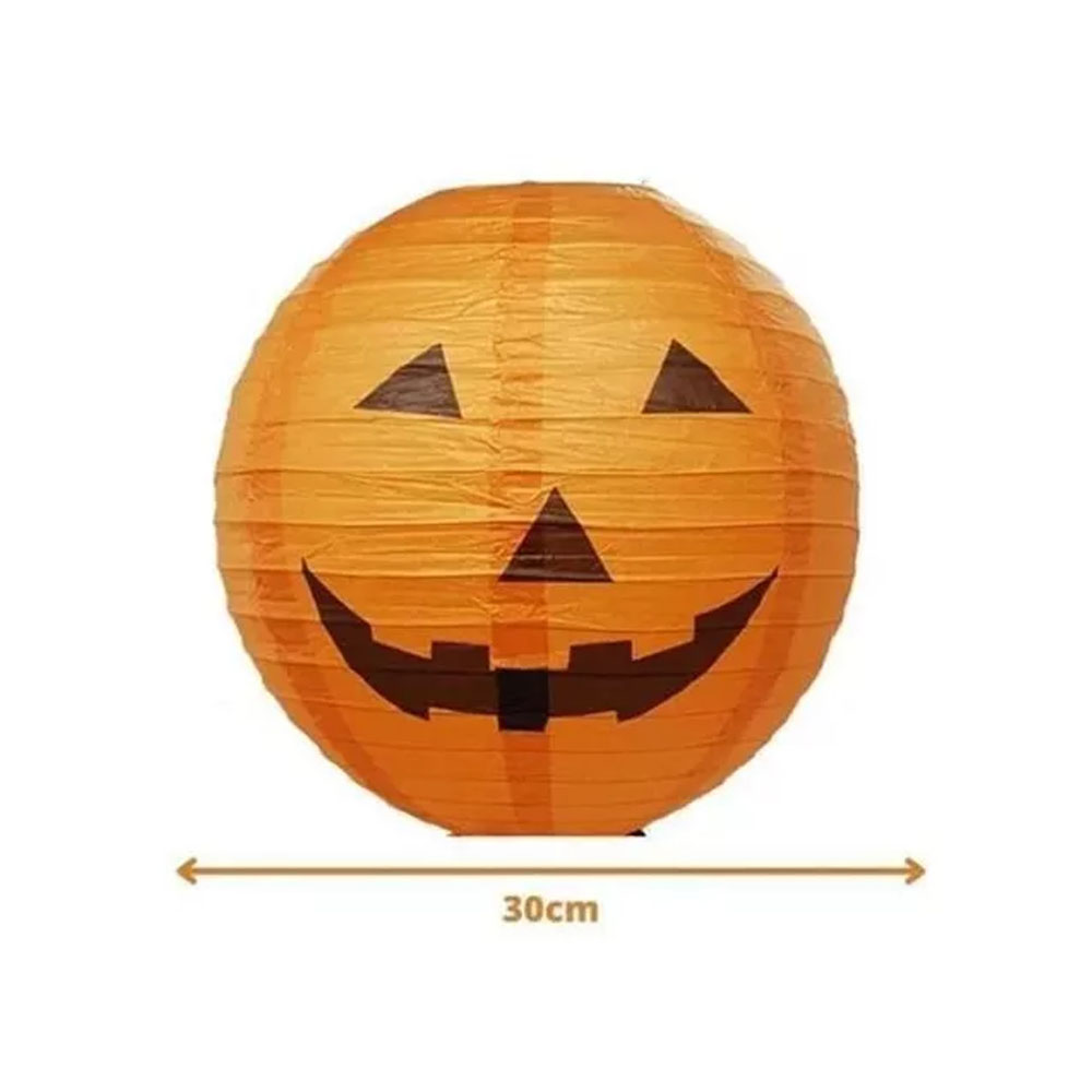 Foto 2 de Balão sanfonado abóbora halloween 30cm decorativo ydh