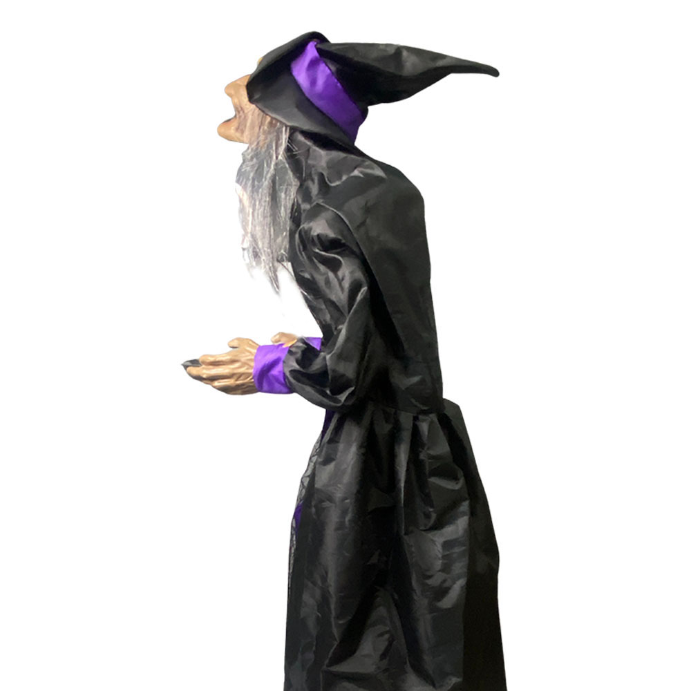 Foto 2 de Boneca bruxa horripilante som luz movimento halloween ydh