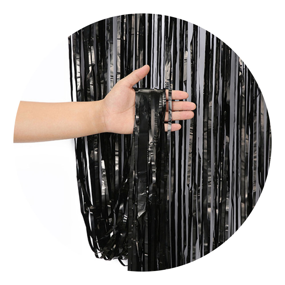 Foto 2 de Cortina decorativa 1x2mt preto festa halloween ydh