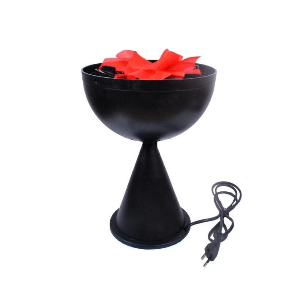 Foto 3 de Fogueira elétrica c/ pé chamas artificiais led halloween