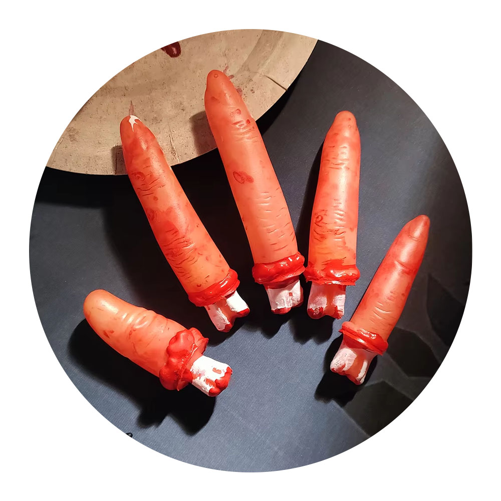 Foto 3 de Dedos decepados falsos c/ 5und decoração halloween