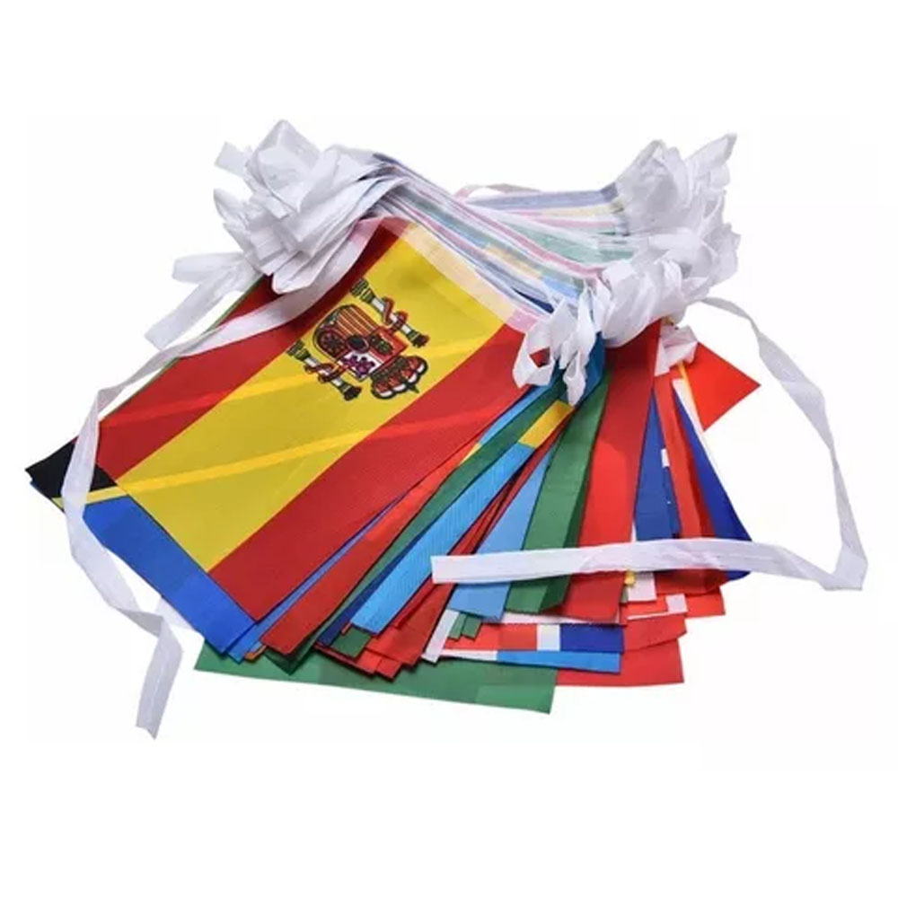 Foto 2 de Varal decorativo países copa do mundo 8m 32 bandeiras