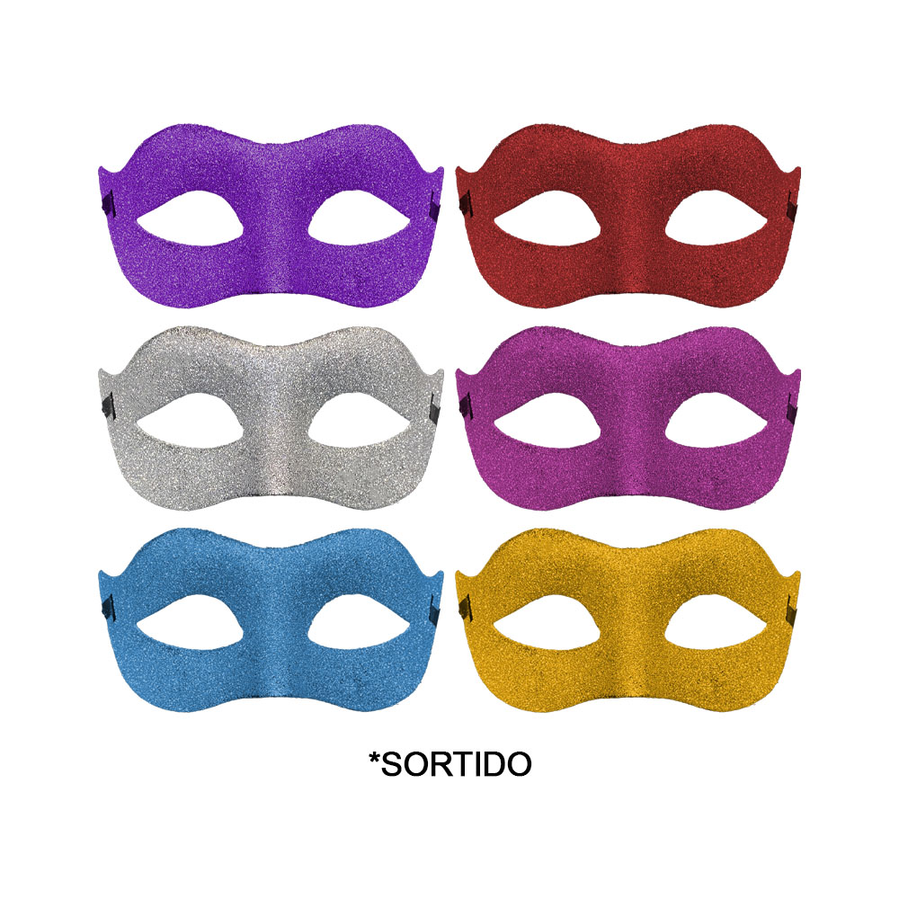 Foto 2 de Máscara veneza com glitter 1und sortida modelo 2