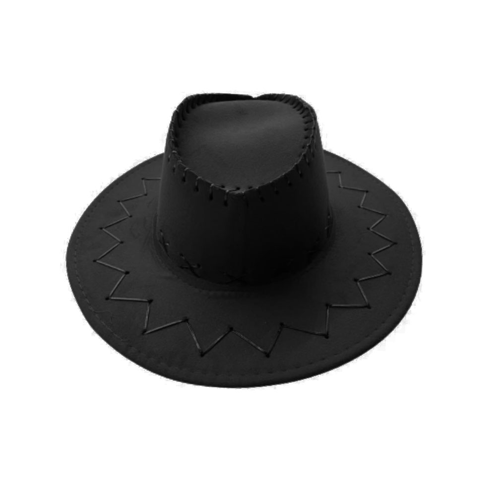 Foto 2 de Chapéu country cowboy festa junina preto traçado unissex