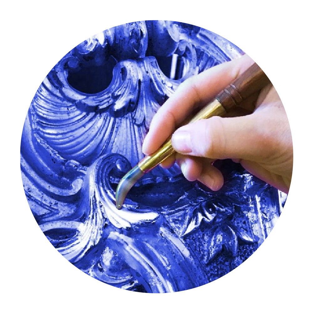 Foto 3 de Folhas metalizadas 14x14cm com 25 folhas azul make+