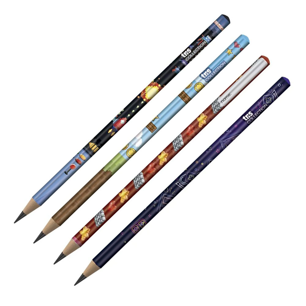 Foto 2 de Lápis escolar grafite hb collect arcade 1und sortido tris