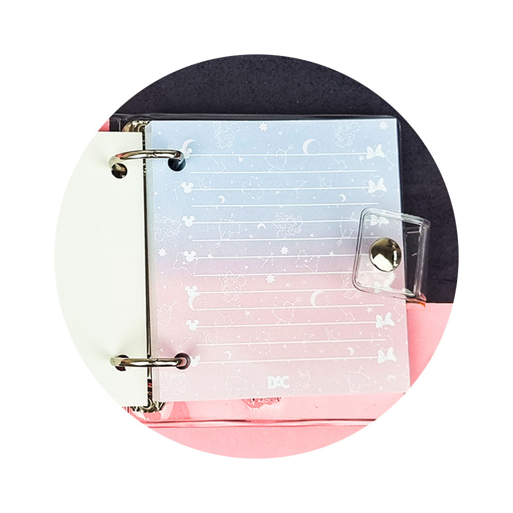 Foto 2 de Refil de folhas p/ mini fichário c/80 fls disney minnie dac