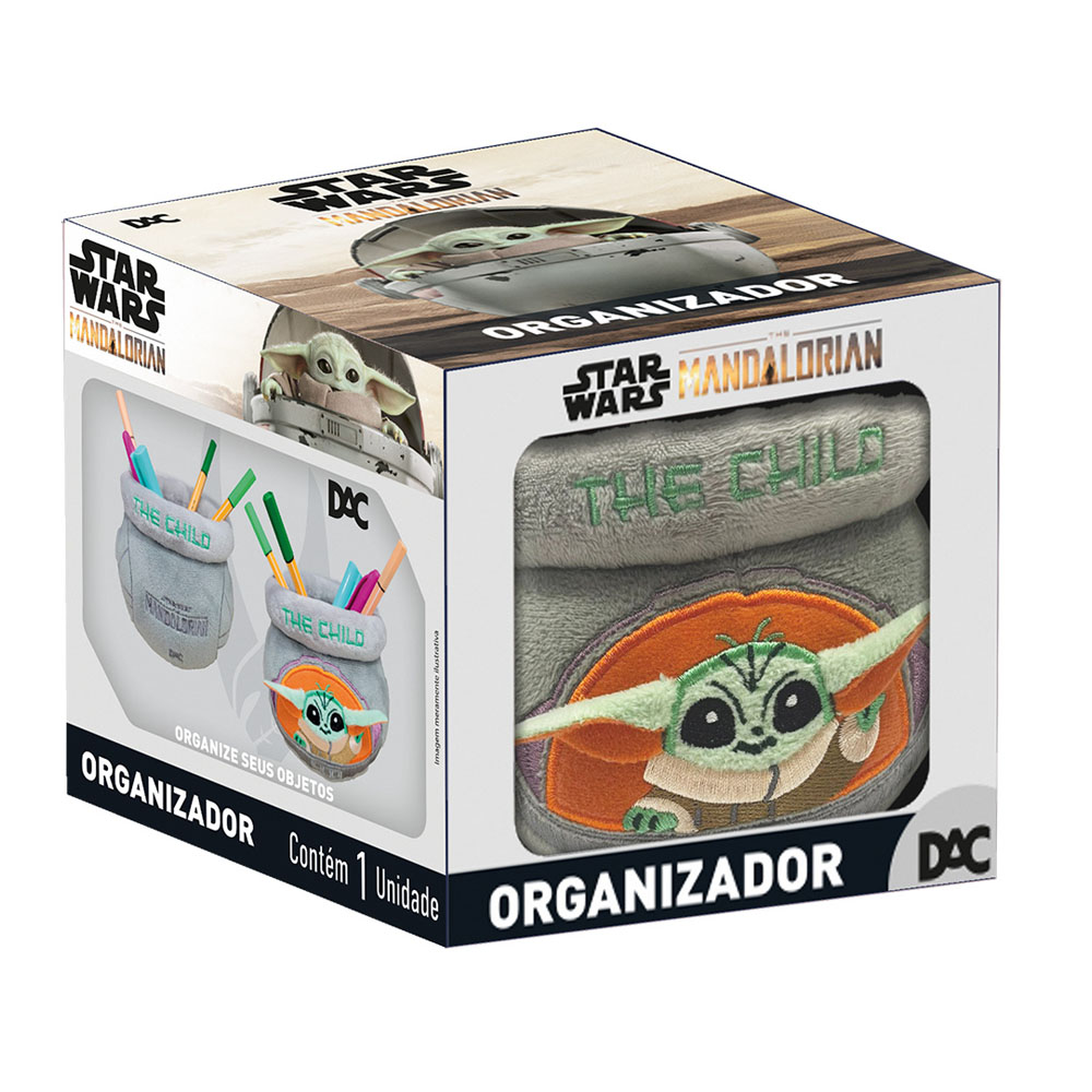 Foto 3 de Organizador de mesa pelúcia mandalorian baby yoda dac