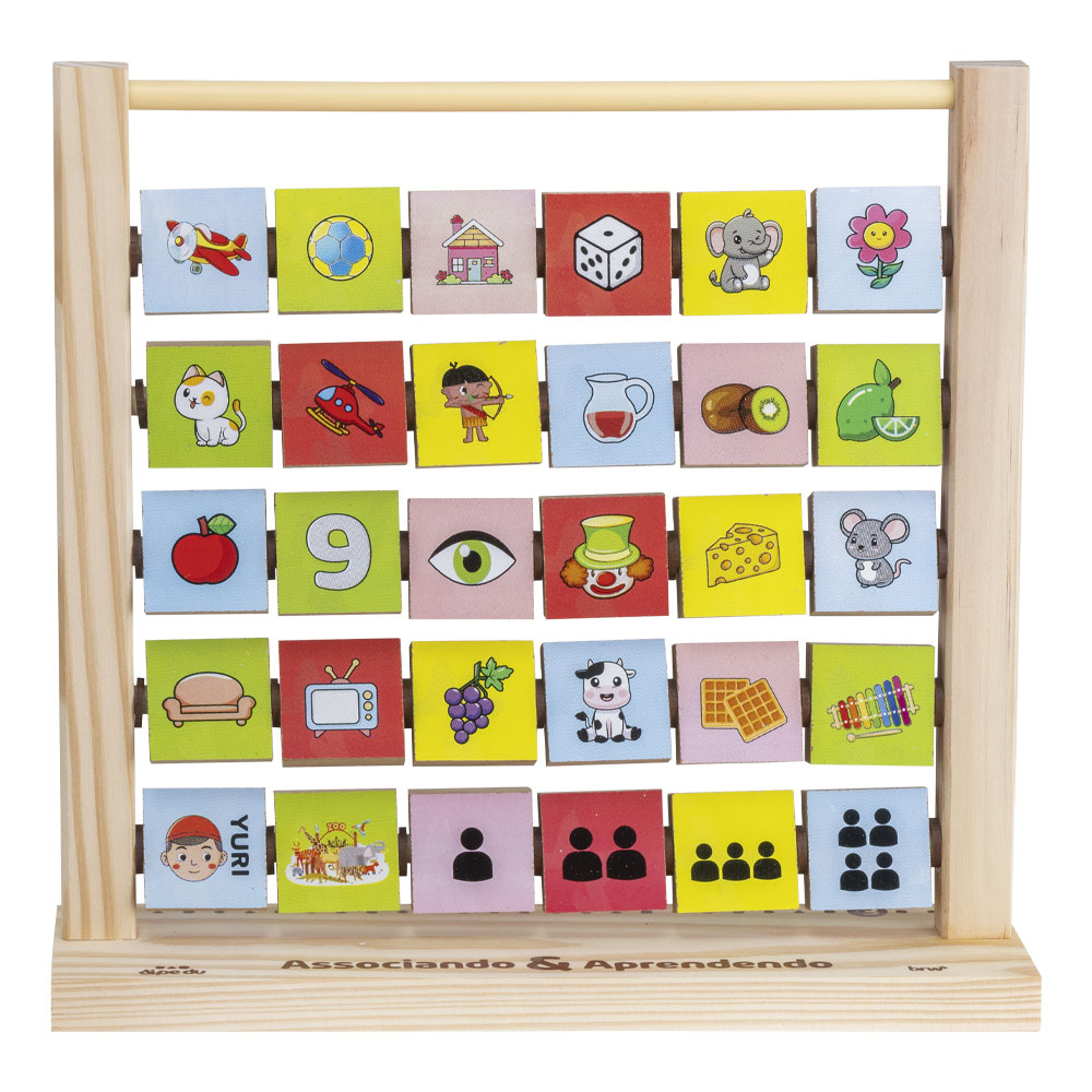 Foto 2 de Brinquedo associando e aprendendo em madeira dipedu brw