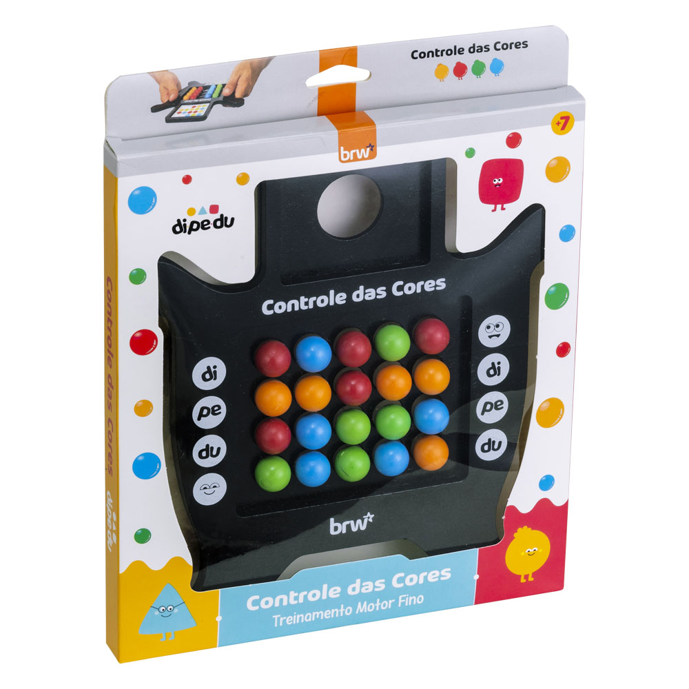 Foto 3 de Brinquedo educativo controle das cores 29pçs dipedu brw